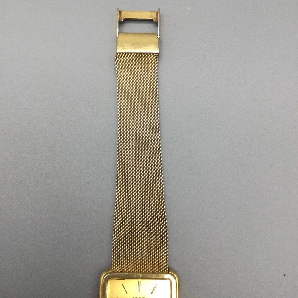 Vintage Seiko Lassale Womens Watch 29mm Gold Tone 6020-5039 7.25